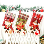 Christmas Stocking Extra-Large Soft & Durable Fabric Hanging Loop
