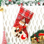 Christmas Stocking Extra-Large Soft & Durable Fabric Hanging Loop
