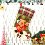 Christmas Stocking Extra-Large Soft & Durable Fabric Hanging Loop