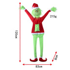 Christmas Stocking Funny Grinch Design Durable Soft Fabric