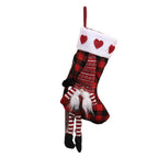 Christmas Stocking Gnome Motif & Star Trim Durable Fabric