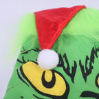 Christmas Stocking Grinch Design Plush Cuff & Spacious Interior