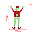 Christmas Stocking Grinch Design Soft Durable Fabric