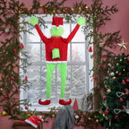 Christmas Stocking Grinch Design Soft Durable Fabric
