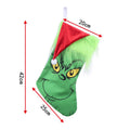 Christmas Stocking Grinch Design Soft Durable Fabric