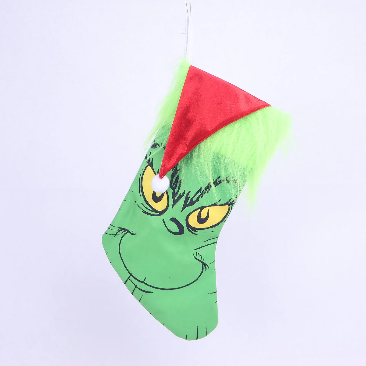 Christmas Stocking Grinch-Inspired Plush Fluffy Cuff