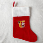 Christmas Stocking Personalized Monogram Soft Plush White Cuff