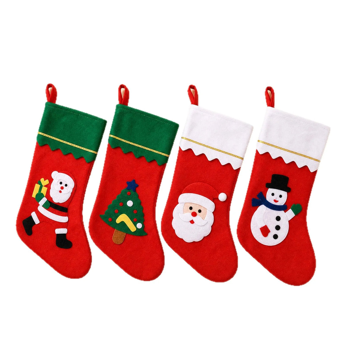 Christmas Stocking Plush Soft Festive Motifs