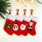 Christmas Stocking Plush Soft Festive Motifs
