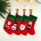 Christmas Stocking Plush Soft Festive Motifs
