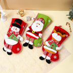 Christmas Stocking Reindeer Design Soft Durable Fabric