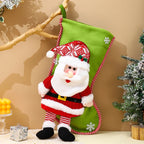 Christmas Stocking Reindeer Design Soft Durable Fabric