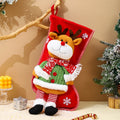 Christmas Stocking Reindeer Design Soft Durable Fabric
