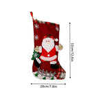 Christmas Stocking Reindeer Motif Durable Fabric