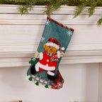 Christmas Stocking Reindeer Motif Durable Fabric