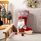 Christmas Stocking Reindeer Motif Durable Spacious Interior