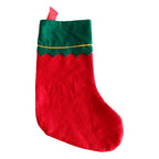 Christmas Stocking Spacious Durable Soft Fabric Gold Trim