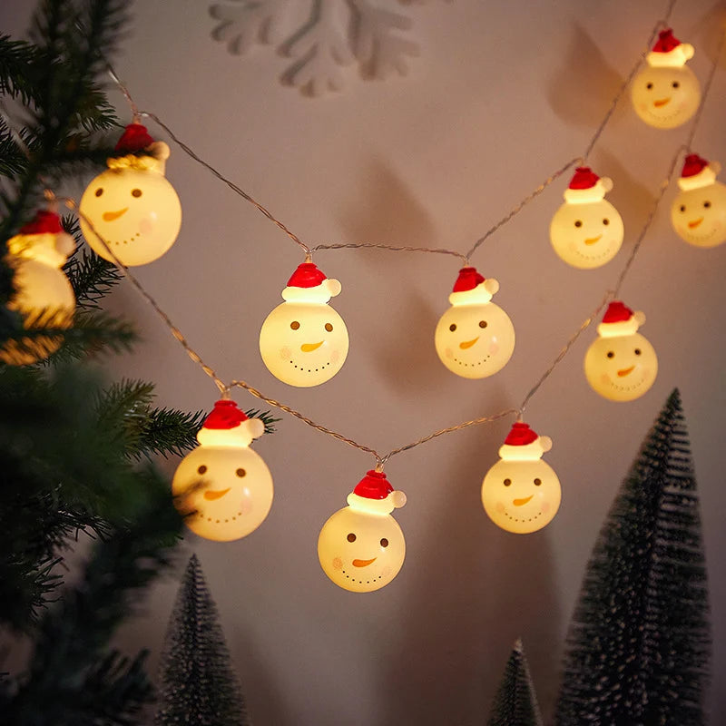 Christmas String Lights Snowman LED Energy-Saving Indoor & Outdoor