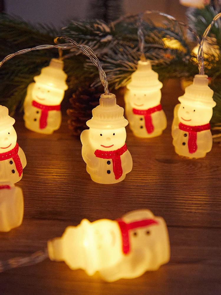 Christmas String Lights Snowman LED Energy-Saving Indoor & Outdoor
