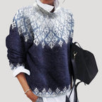 Christmas Sweater Fair Isle Yoke Regular Fit