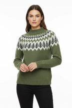 Christmas Sweater Fair Isle Yoke Regular Fit