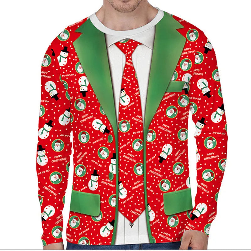 Christmas Sweater Holiday Print Warm & Comfy Nine Designs