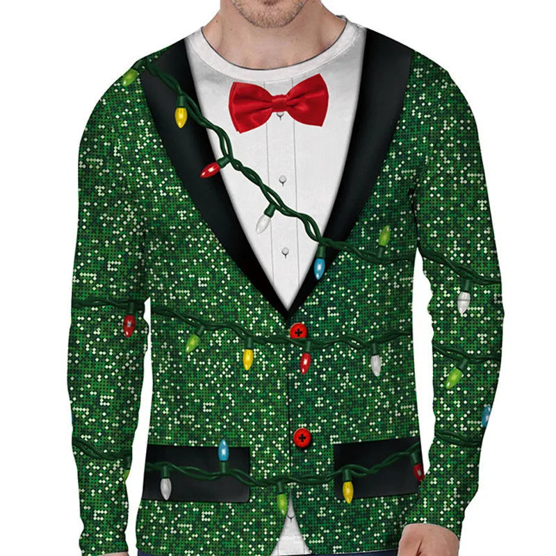 Christmas Sweater Holiday Print Warm & Comfy Nine Designs