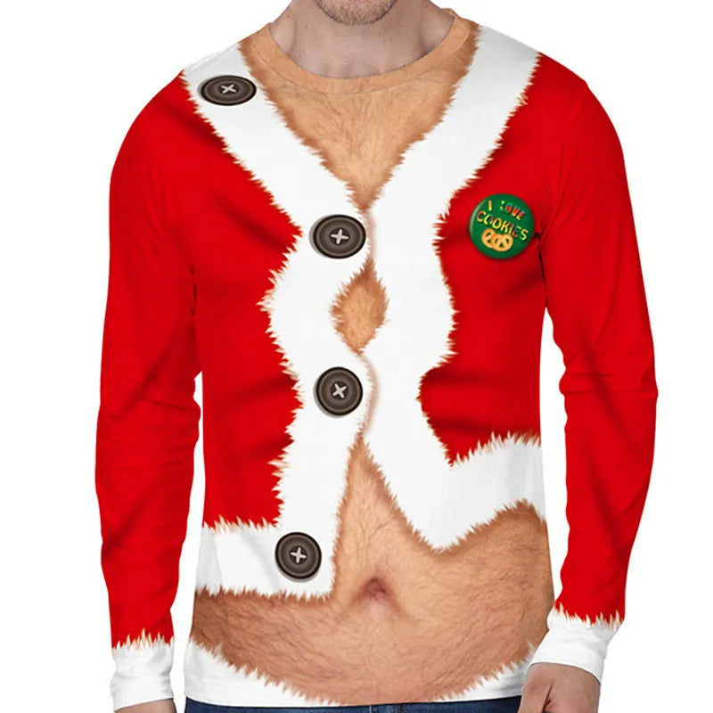 Christmas Sweater Holiday Print Warm & Comfy Nine Designs
