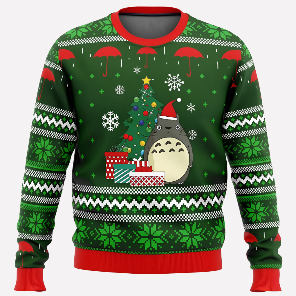 Christmas Sweater Neon-Effect Graphic Soft Knit Unisex Fit
