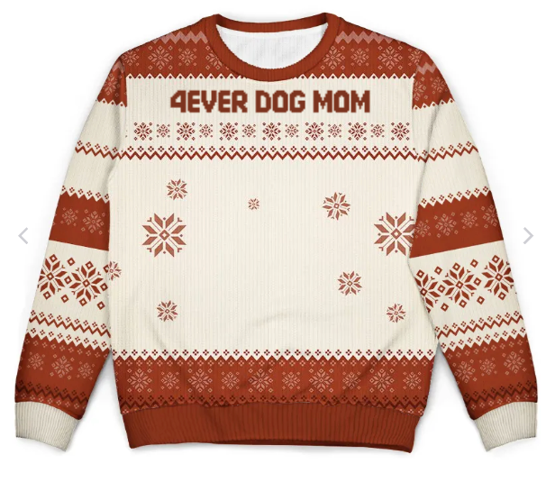 Christmas Sweater Personalized Cotton Blend Machine Washable