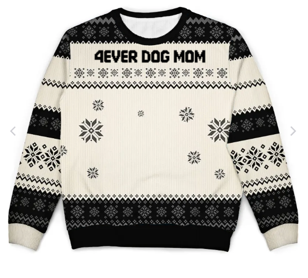 Christmas Sweater Personalized Cotton Blend Machine Washable
