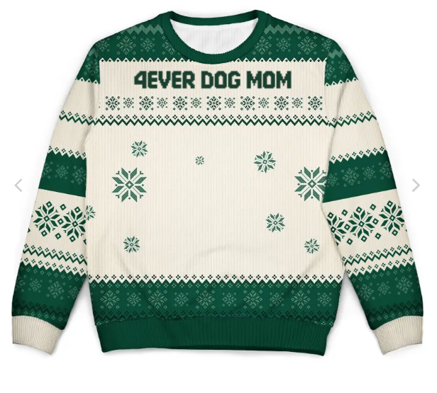 Christmas Sweater Personalized Cotton Blend Machine Washable