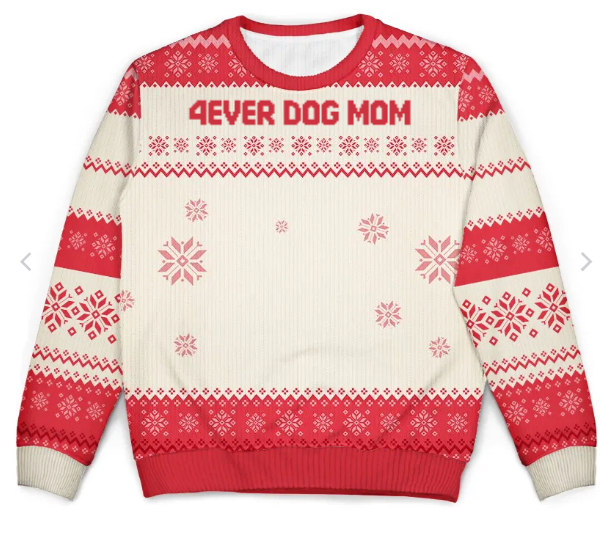 Christmas Sweater Personalized Cotton Blend Machine Washable