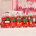 Christmas Train Decoration Set Durable Wooden Tabletop Accent