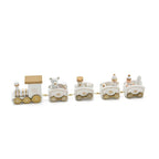 Christmas Train Decoration Set Durable Wooden Tabletop Accent