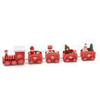 Christmas Train Decoration Set Durable Wooden Tabletop Accent