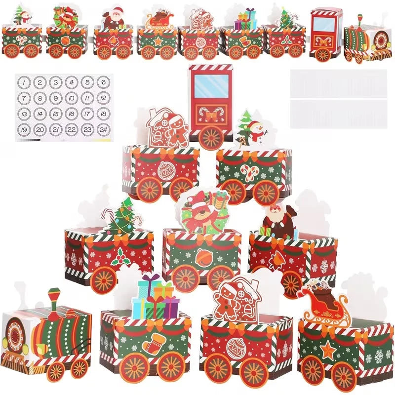 Christmas Train Lightweight Paper Intricate Figures