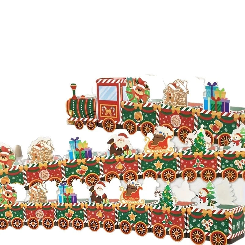 Christmas Train Lightweight Paper Intricate Figures