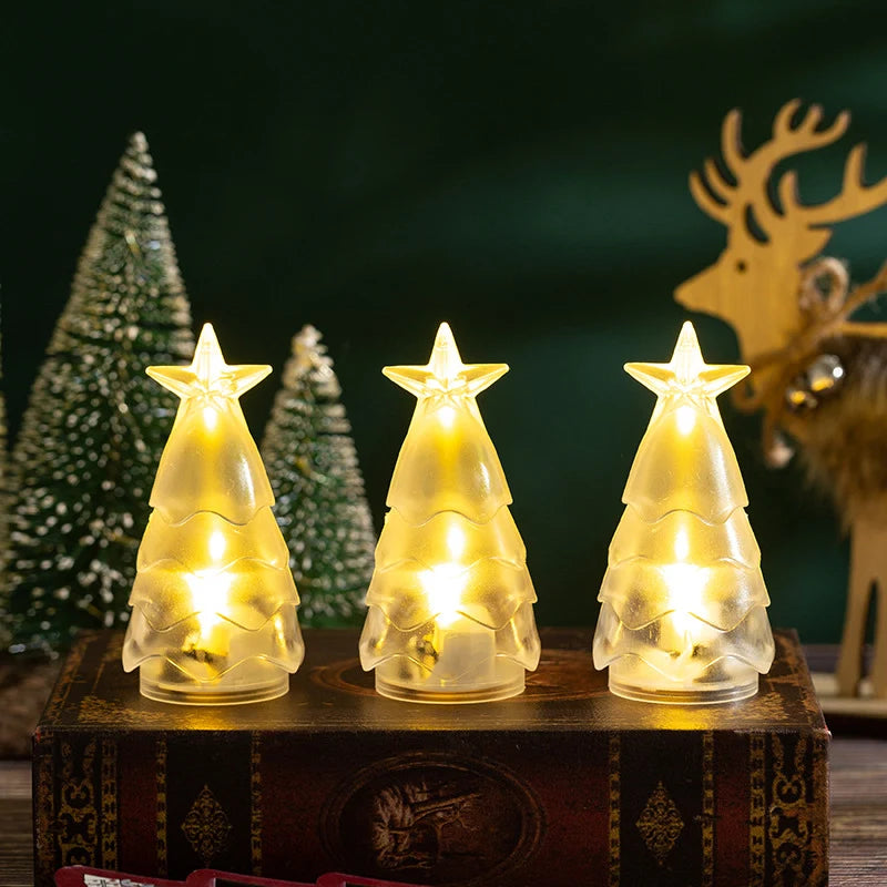 Christmas Tree Candle Holder Sparkling Tealight Compatible