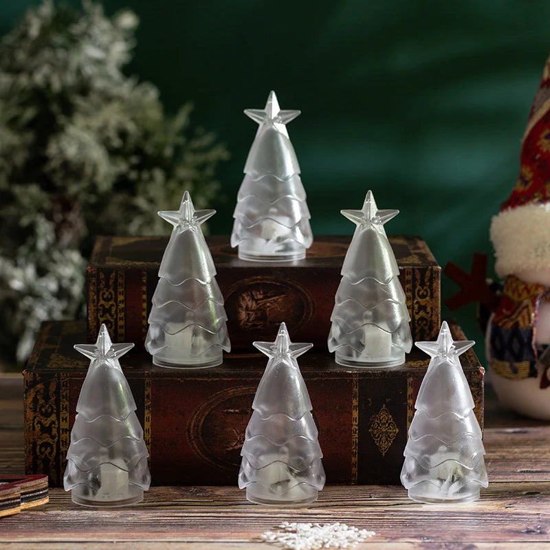 Christmas Tree Candle Holder Sparkling Tealight Compatible