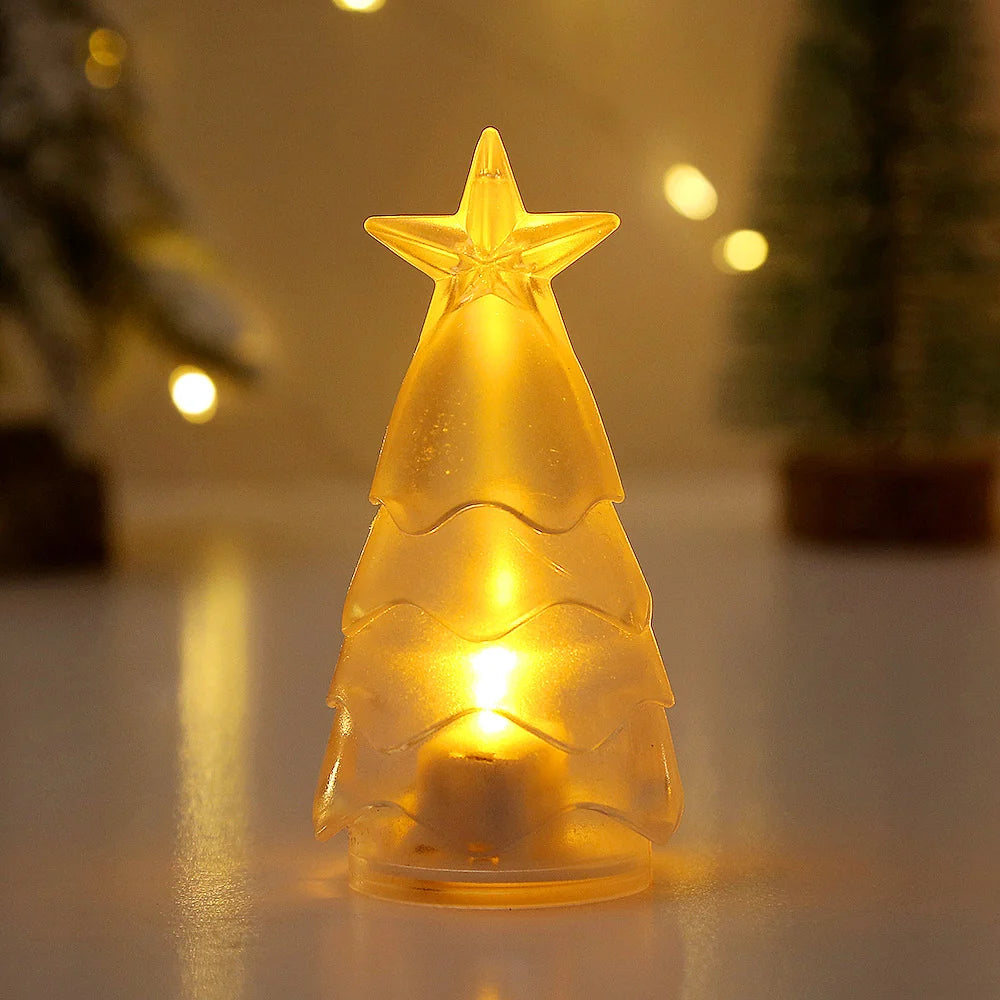 Christmas Tree Candle Holder Sparkling Tealight Compatible