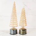 Christmas Tree Champagne Glass Rotating Warm White LEDs