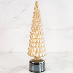 Christmas Tree Champagne Glass Rotating Warm White LEDs