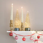 Christmas Tree Champagne Glass Rotating Warm White LEDs