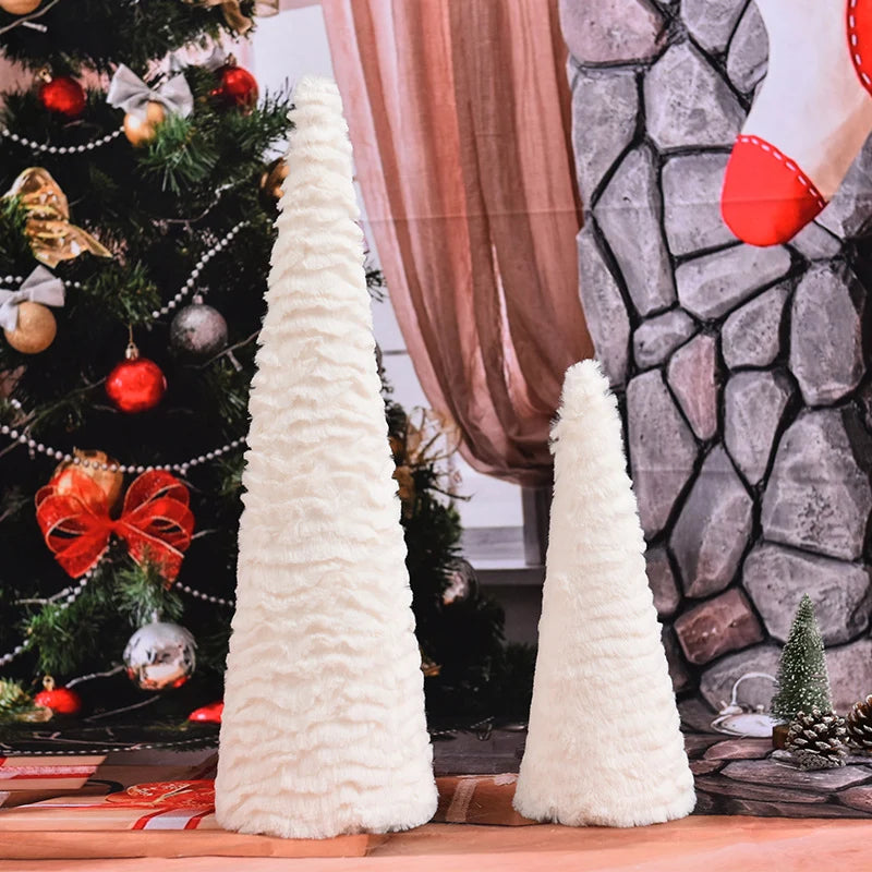 Christmas Tree Figurine Textured Soft Fabric Lightweight & Sturdy