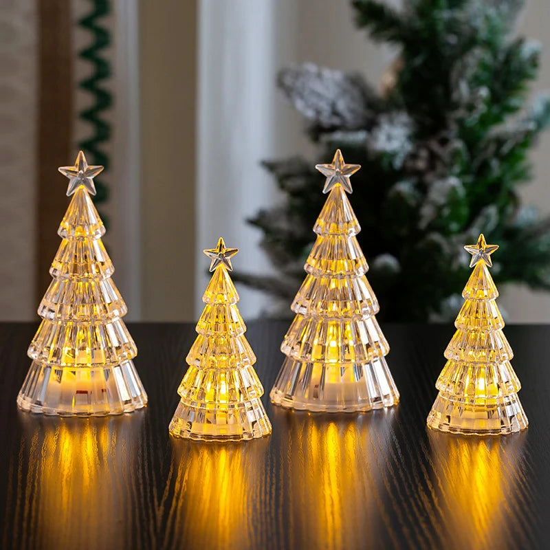 Christmas Tree Lamp Warm LED Tabletop Decor