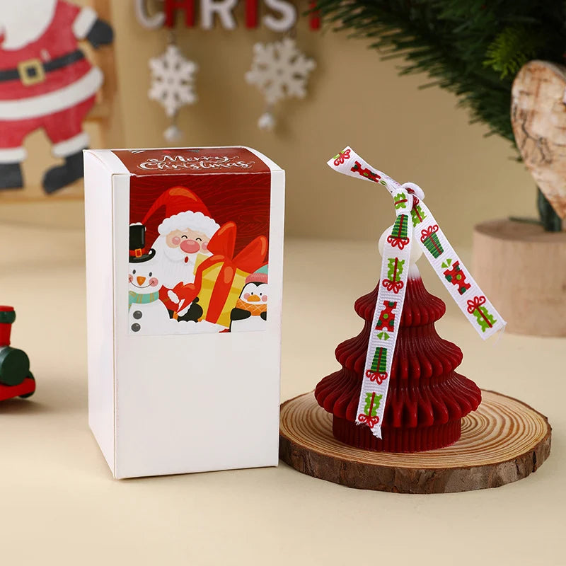 Christmas Tree Ornament Candle Hand-Poured Soy Gift-Ready
