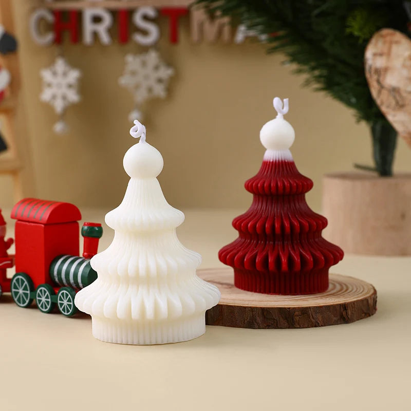 Christmas Tree Ornament Candle Hand-Poured Soy Gift-Ready