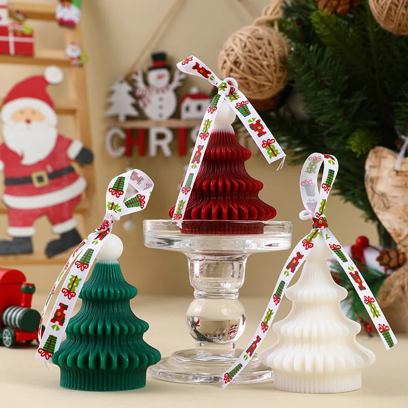 Christmas Tree Ornament Candle Hand-Poured Soy Gift-Ready