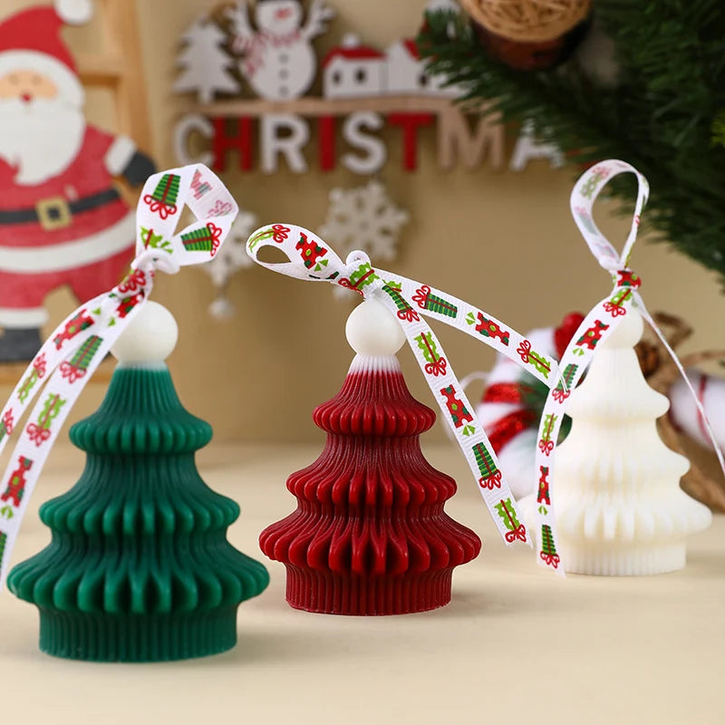 Christmas Tree Ornament Candle Hand-Poured Soy Gift-Ready